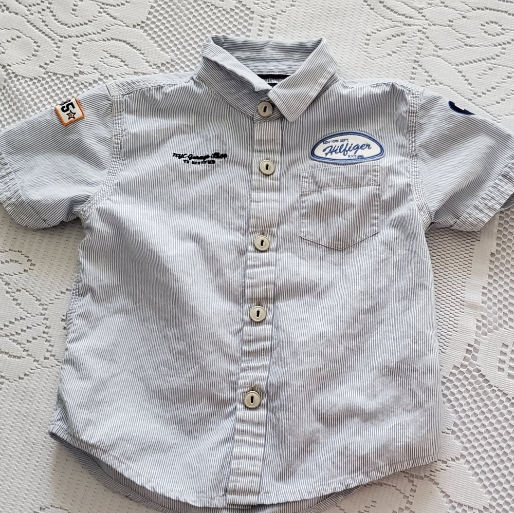Tommy Hilfiger button down collared shirt, size 3T